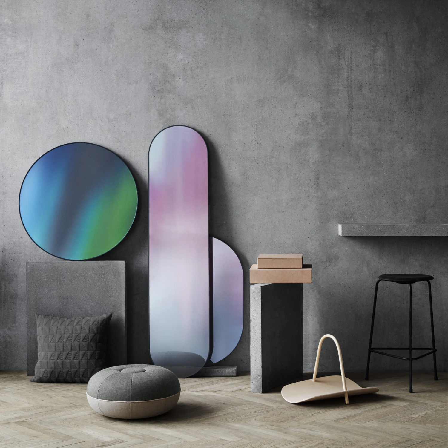 Fritz Hansen Studio Roso Spiegel, Rond 2 Fritz Hansen Studio Roso Spiegel, Rond - Afbeelding 2