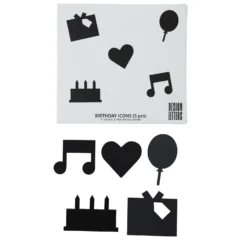 Design Letters Happy Birthday Icons