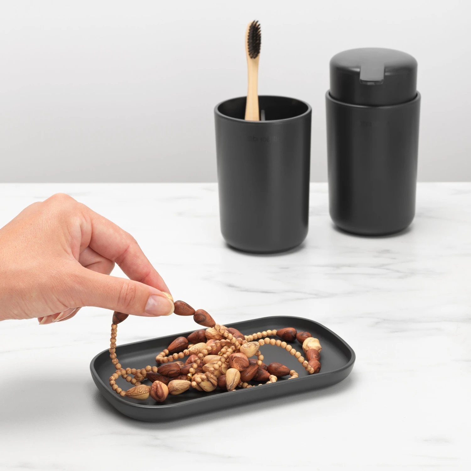 Brabantia ReNew Badkameraccessoireset 3-delig 2 Brabantia ReNew Badkameraccessoireset 3-delig - Afbeelding 2