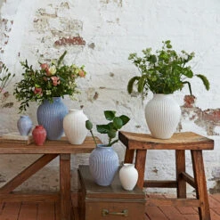 Knabstrup Keramik Knabstrup Vaas Geribbeld 27 Cm -Woondecoratie Winkel 47021 01 03 086a62d6d1