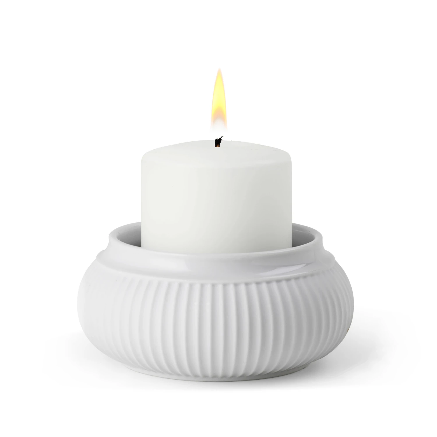 Lyngby Porcelæn Curve Waxinelichtjeshouder Ø6,5 Cm 2 Lyngby Porcelæn Curve Waxinelichtjeshouder Ø6,5 Cm - Afbeelding 2