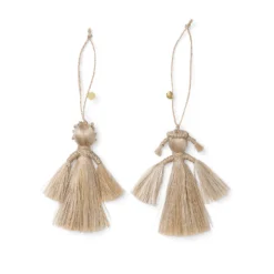 Ferm LIVING Wing Angels Kersthanger 9 Cm 2-pack