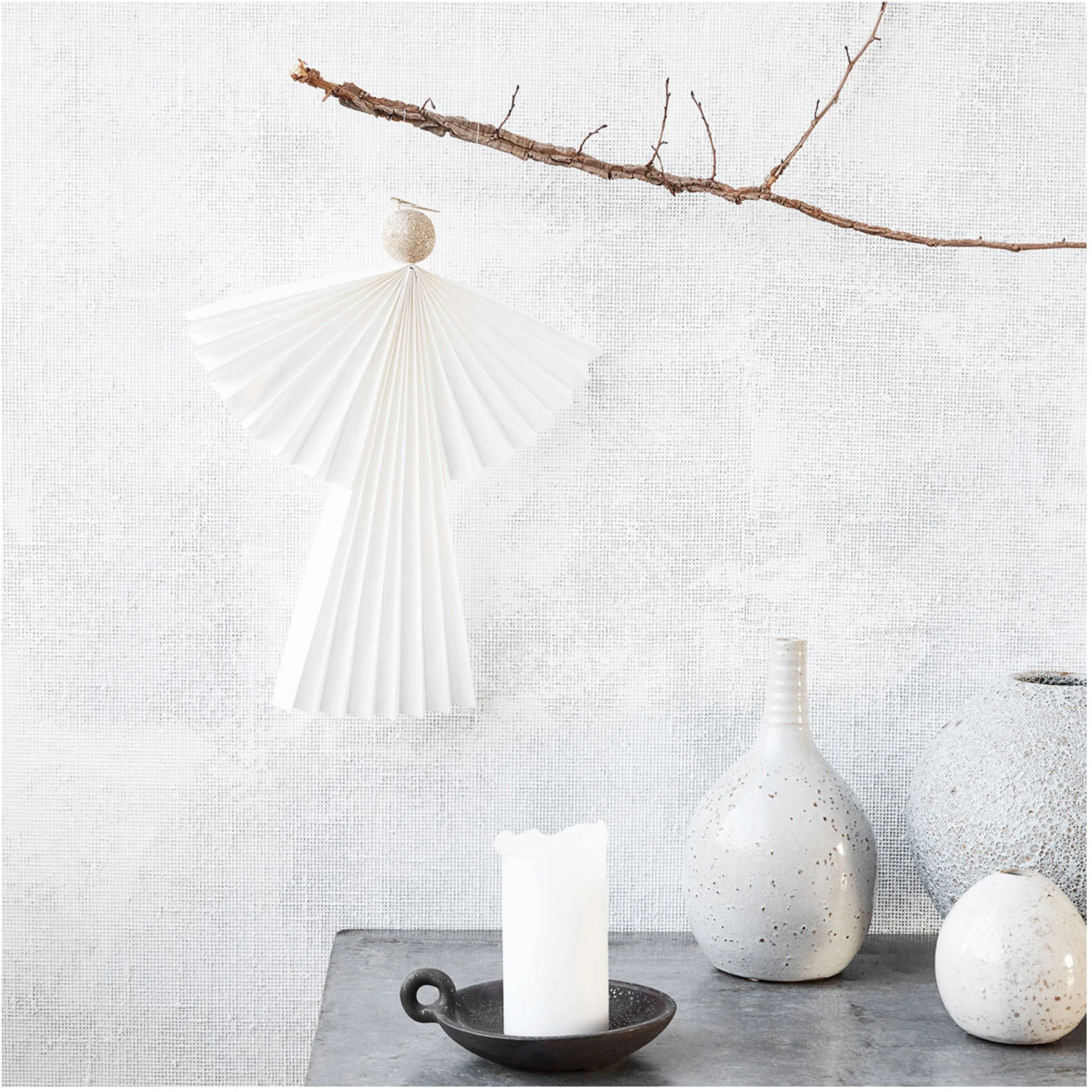 House Doctor Angel Kersthanger Wit 2 House Doctor Angel Kersthanger Wit - Afbeelding 2