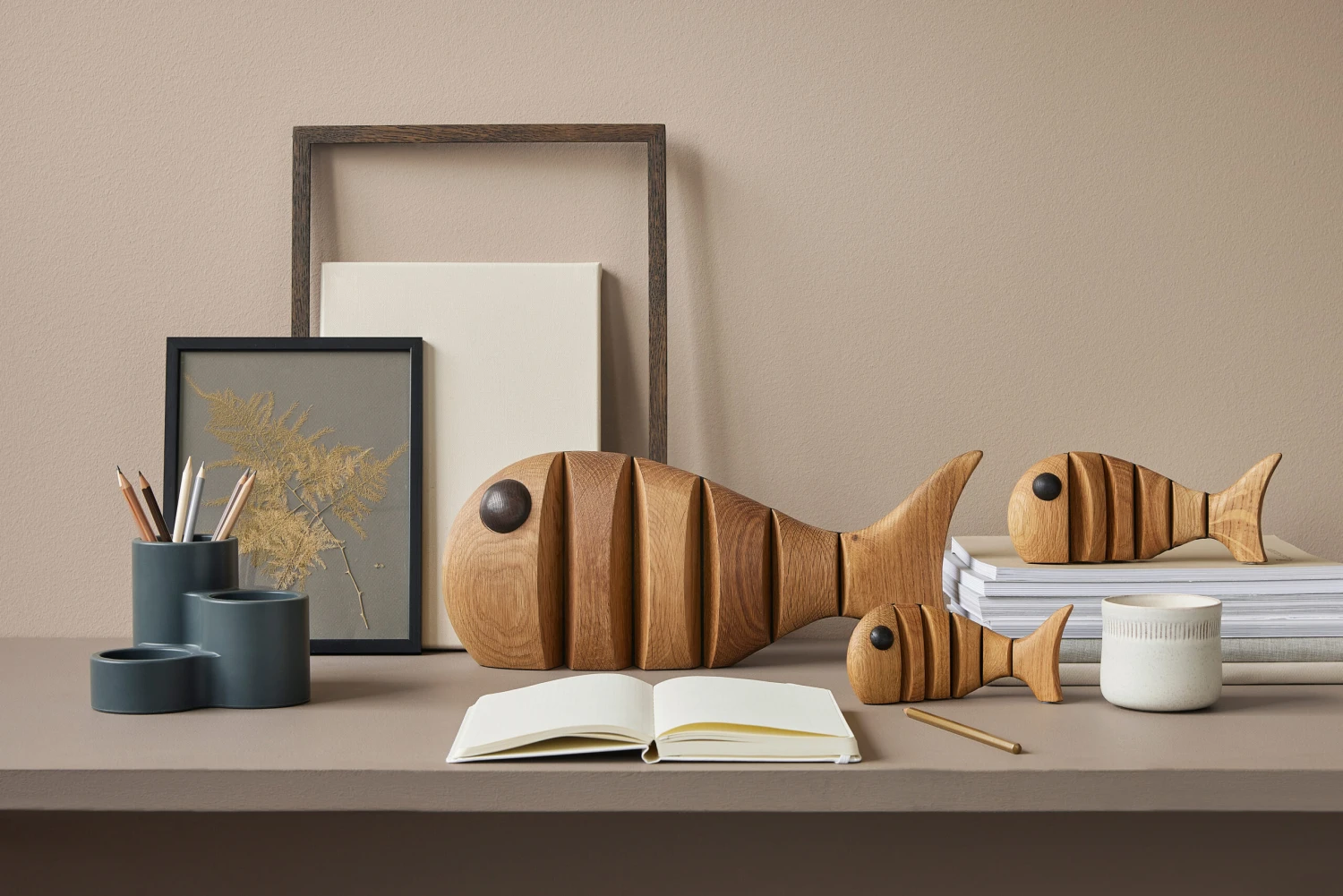 Spring Copenhagen The Wood Fish Decoratie Vis 4 Spring Copenhagen The Wood Fish Decoratie Vis - Afbeelding 4