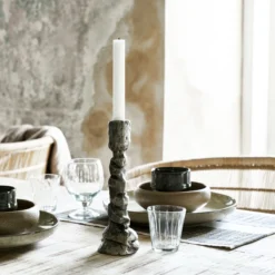 House Doctor Raku Kandelaar Antiek Zilver -Woondecoratie Winkel 575948 01 40 EnvironmentImage 9f33b6a9e4