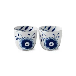 Royal Copenhagen Blue Fluted Mega Kaarsenhouder 2-pack