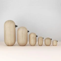 Normann Copenhagen Little Bird Figuur Eikenhout -Woondecoratie Winkel p 29860 02 04 830230c163