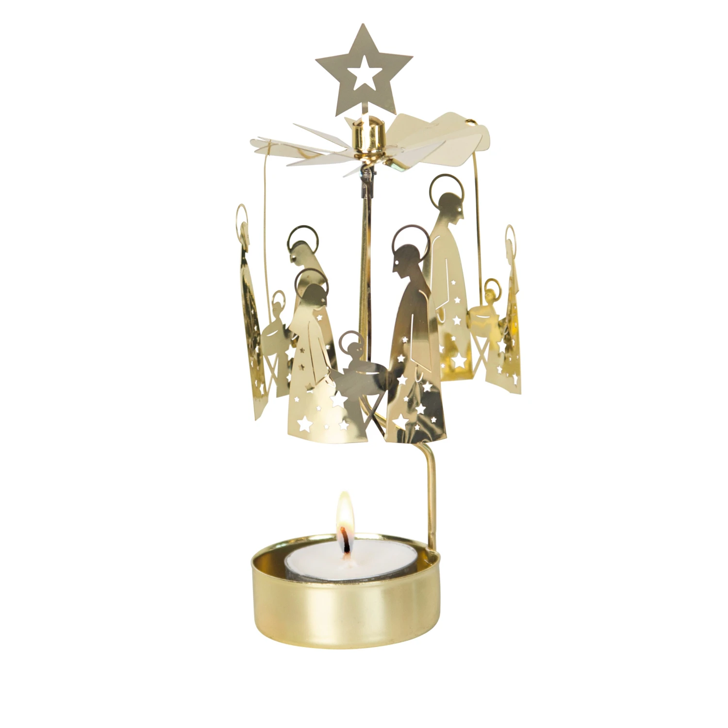 Draaiende Waxinelichthouder Kribbe Gezin 1 Draaiende Waxinelichthouder Kribbe Gezin